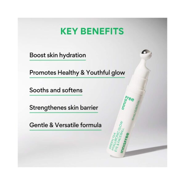 Innisfree Green Tea Hyaluronic Glow Eye & Face Ball (10ml) - Innisfree