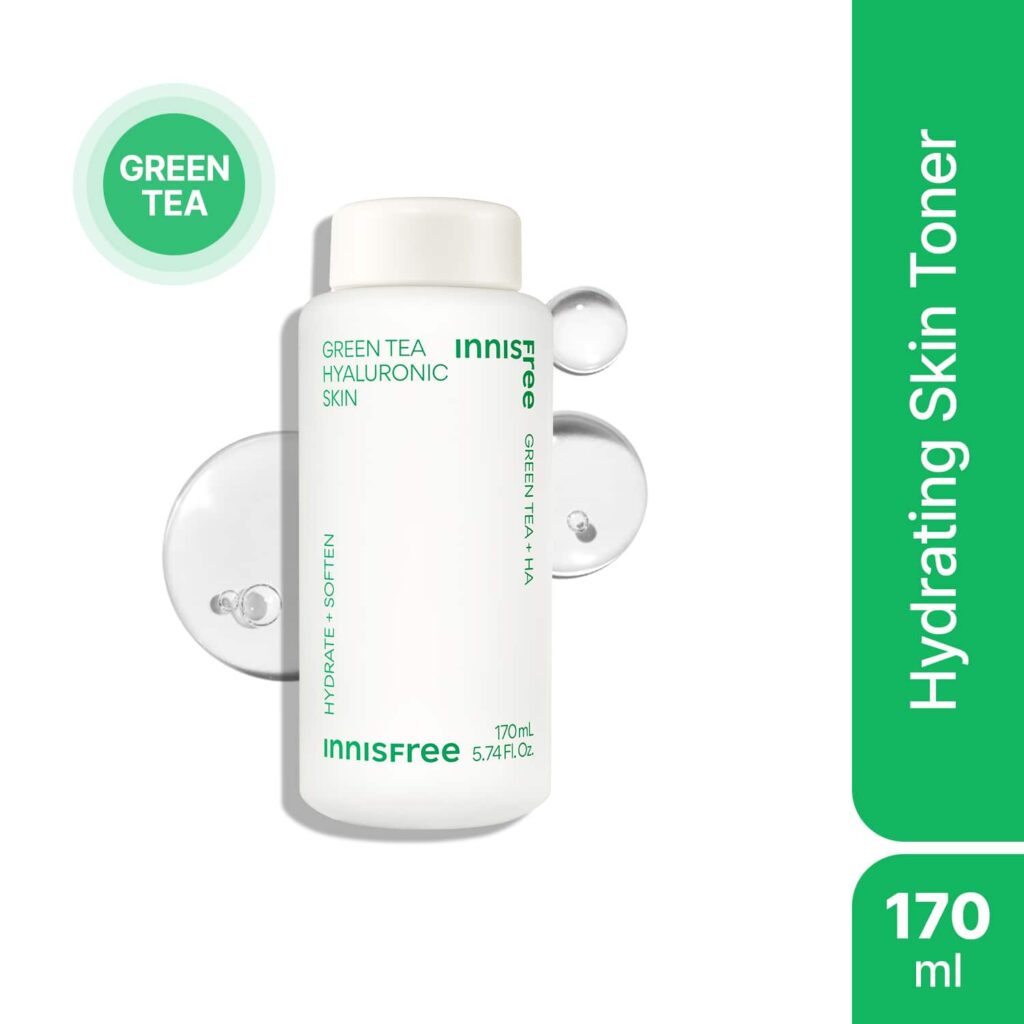 Innisfree Green Tea Hyaluronic Skin Toner (170ml) - Innisfree