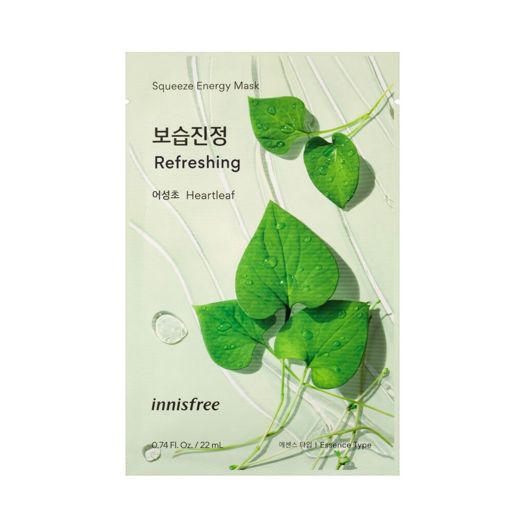 Innisfree Heartleaf Squeeze Energy Sheet Mask (22ml) - Innisfree
