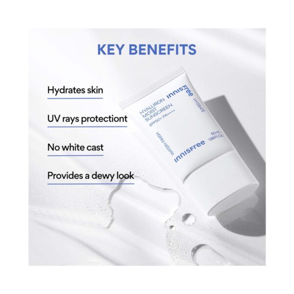 Innisfree Hyaluronic Moist Sunscreen SPF 50 (50 ml) - Innisfree
