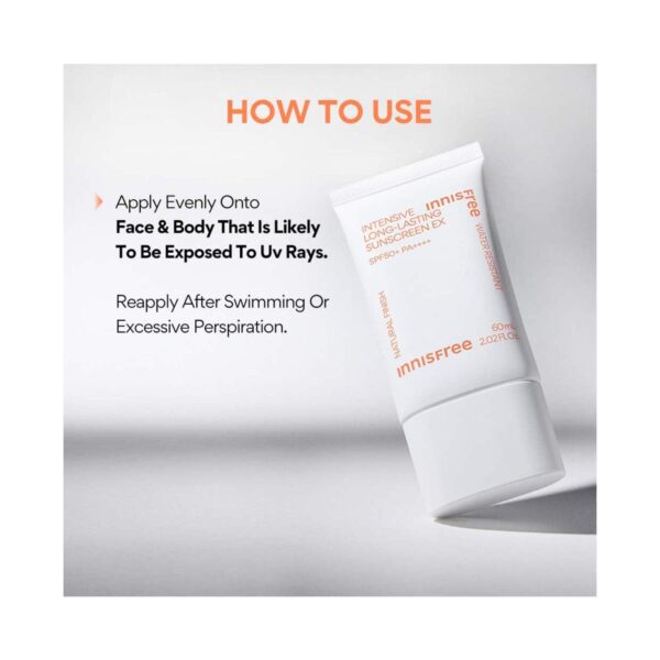 Innisfree Intensive Long Lasting SPF50+ PA++++ Sunscreen (60ml) - Innisfree