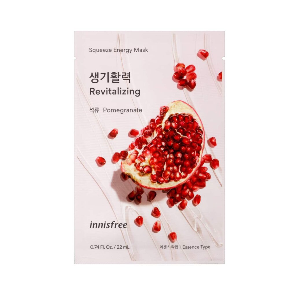 Innisfree Pomegranate Squeeze Energy Sheet Mask (22ml) - Innisfree