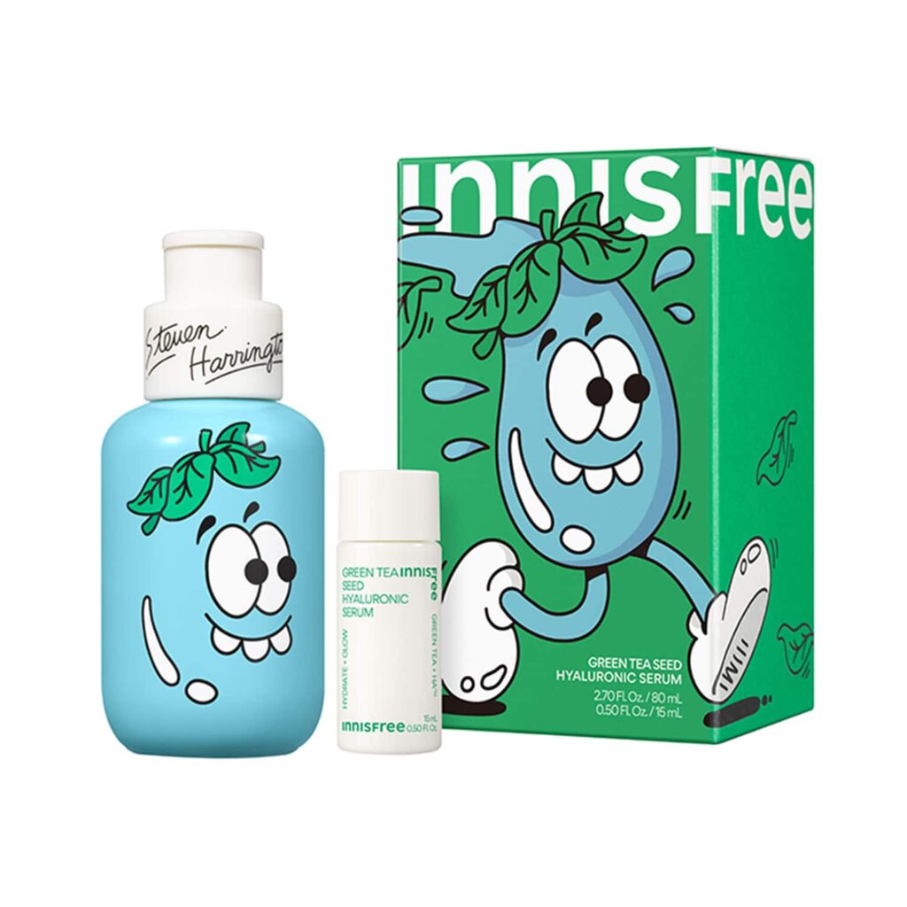 Innisfree x Steven Harrington Green Tea Seed Hyaluronic Acid Serum Limited Edition Set - Innisfree
