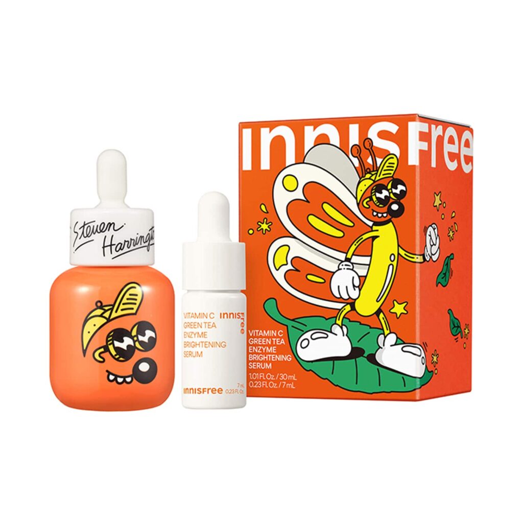 Innisfree x Steven Harrington Vitamin C Green Tea Enzyme Brightening Serum Limited Edition (37 ml) - Innisfree