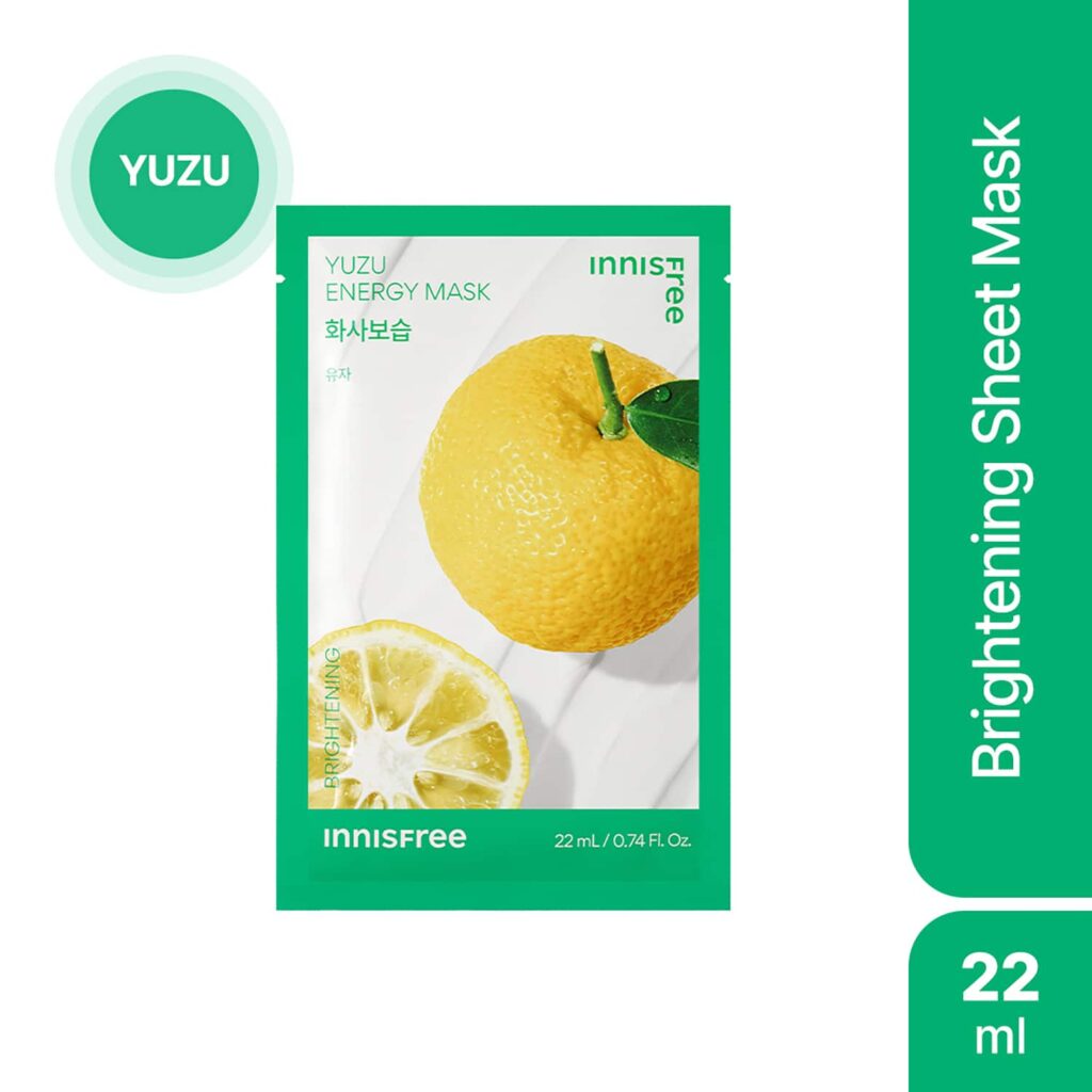 Innisfree Yuzu Energy Sheet Mask (22ml) - Innisfree