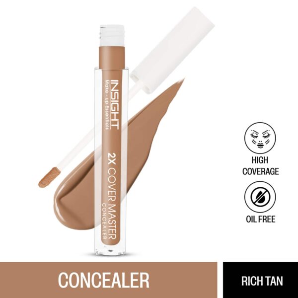 Insight Cosmetics 2X Cover Master Concealer - Rich Tan (6ml) - Insight Cosmetics