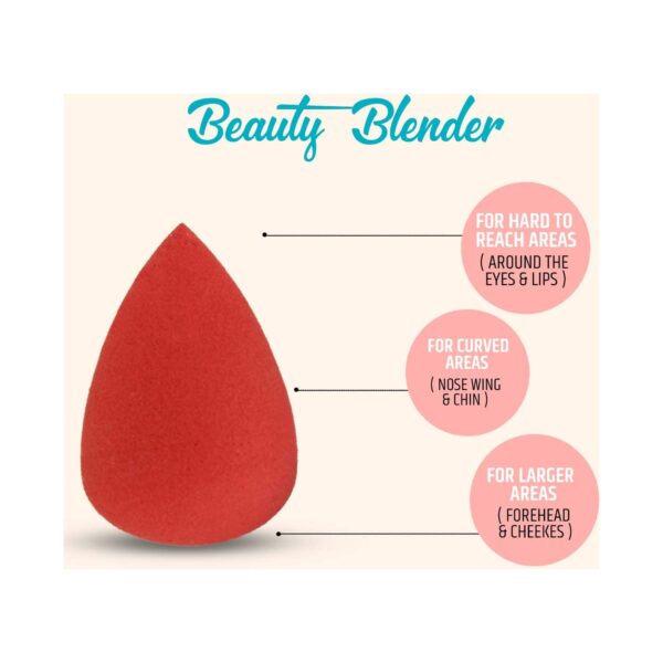 Insight Cosmetics Beauty Blender Sponge Applicator Mini - Blue & Red (3 pcs) - Insight Cosmetics