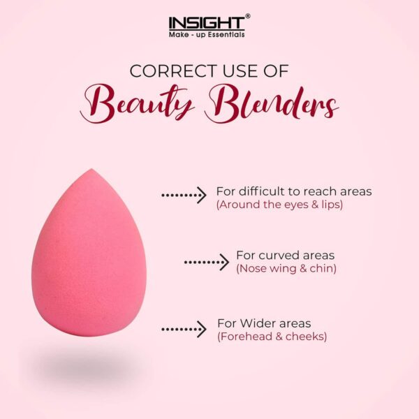 Insight Cosmetics Beauty Blender Sponge Applicator - Pink (1Pc) - Insight Cosmetics