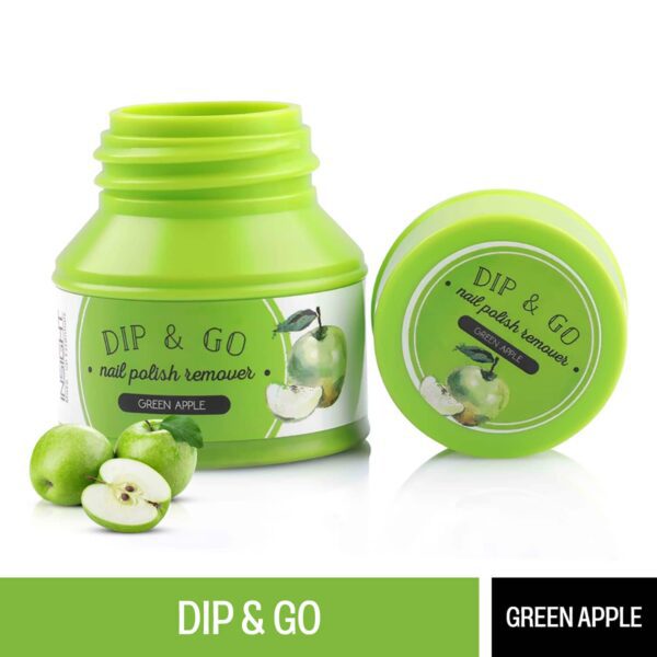 Insight Cosmetics Dip And Go Green Apple( Nail Polish Remover (20ml) - Insight Cosmetics