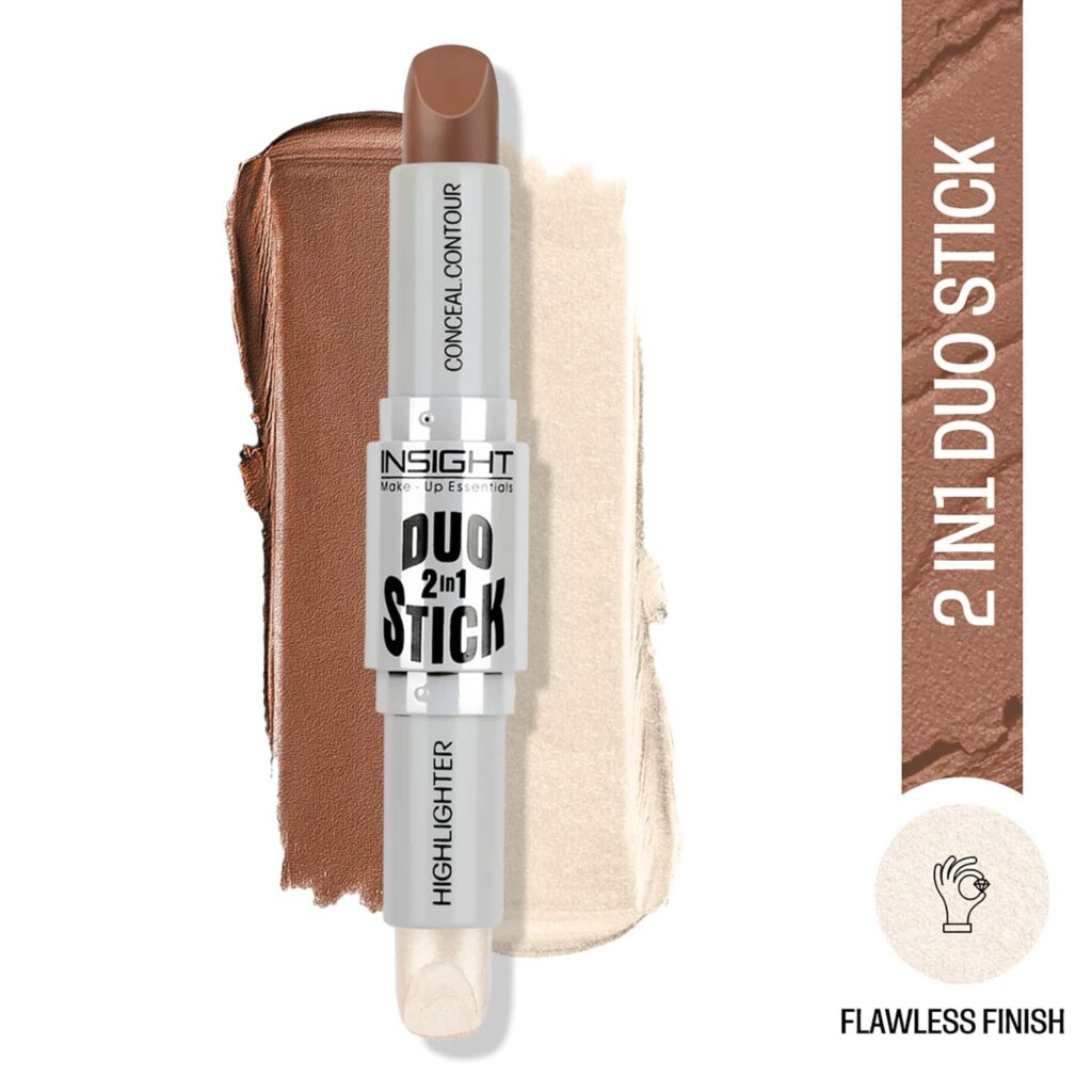Insight Cosmetics Duo Stick Conceal Contour + Highlighter - 02 Coffee (8.5g) - Insight Cosmetics