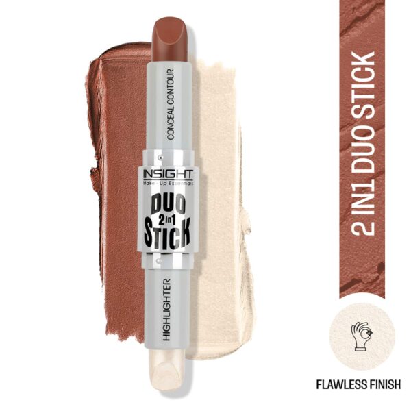 Insight Cosmetics Duo Stick Conceal Contour + Highlighter - 03 Chocolate (8.5g) - Insight Cosmetics
