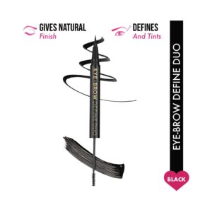 Insight Cosmetics Eyebrow Define Duo 2-In-1 - Black (2.5 g) - Insight Cosmetics