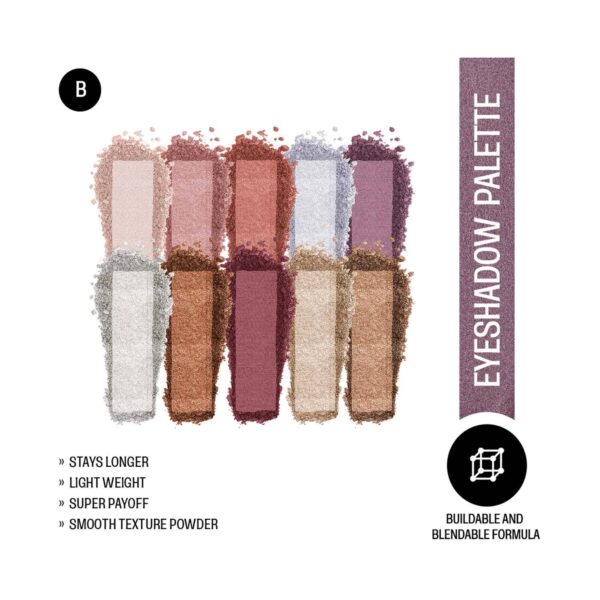 Insight Cosmetics Eyeshadow Palette - B (30 g) - Insight Cosmetics
