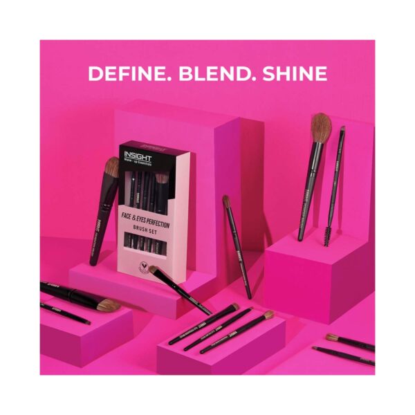 Insight Cosmetics Face & Eyes Perfection Brush Set - (6 pcs) - Insight Cosmetics