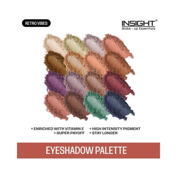 Insight Cosmetics Gorgeous 16 Eyeshadow Palette - Retro Vibes (37 g) - Insight Cosmetics
