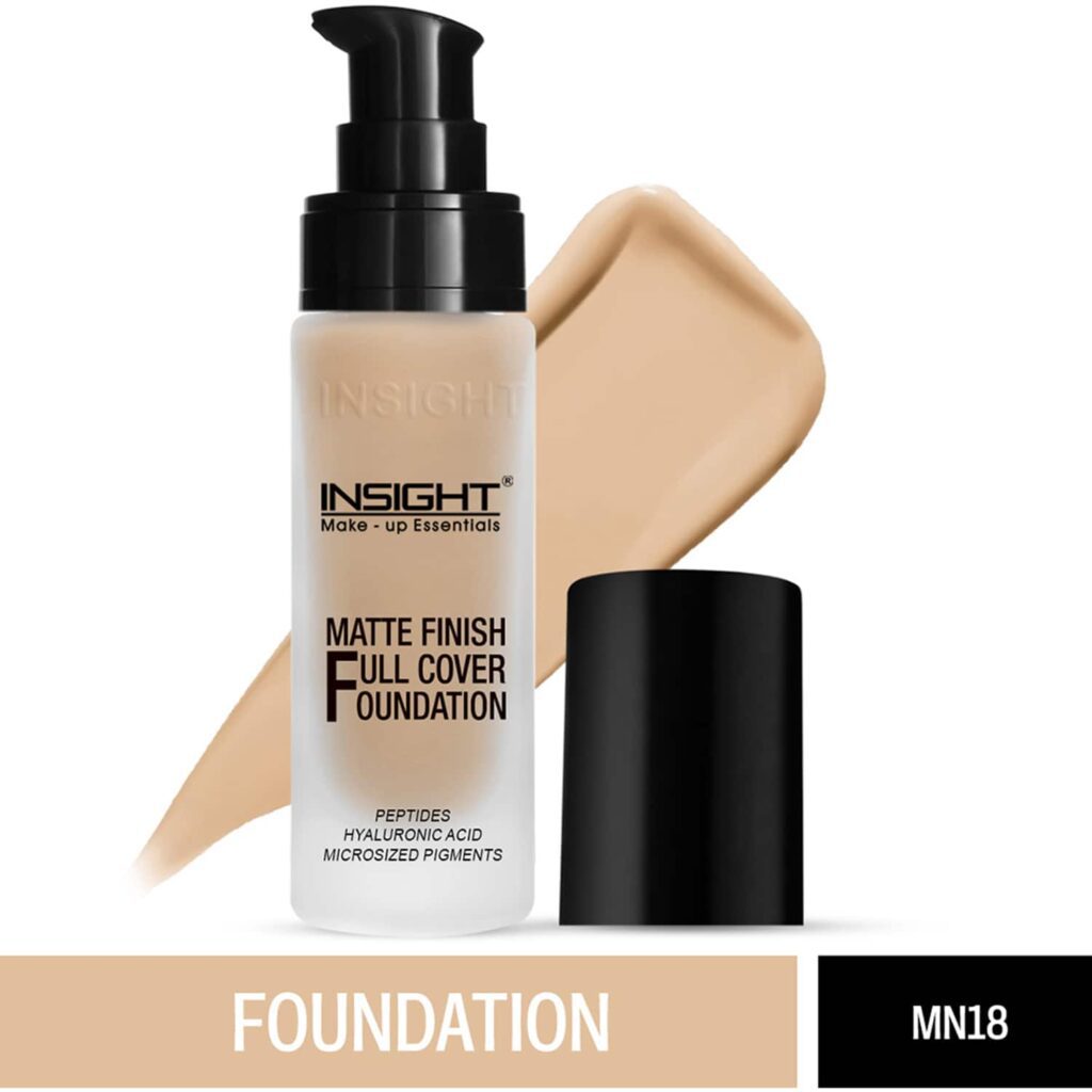 Insight Cosmetics Matte Finish Full Cover Foundation - MN18 (30ml) - Insight Cosmetics
