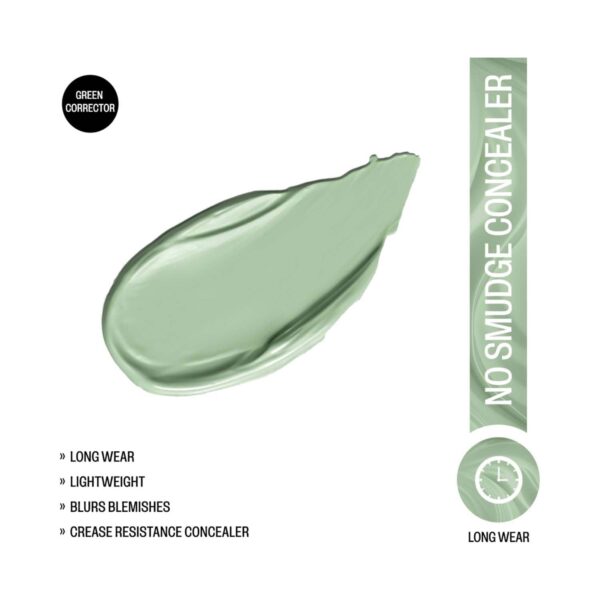 Insight Cosmetics No Smudge Concealer - Green Corrector (5 g) - Insight Cosmetics