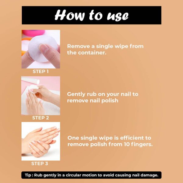 Insight Cosmetics Red Rose Nail Polish Remover Wipes (40 Pcs) - Insight Cosmetics