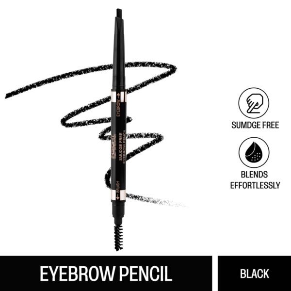 Insight Cosmetics Smudge Free Eyebrow Pencil - Black (0.5g) - Insight Cosmetics