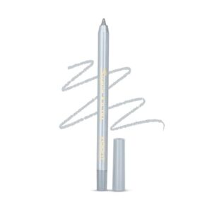Insight Cosmetics Super Kajal | 24 Hr Long Stay | One Stroke Smooth Glide | Waterproof| Smudgeproof| Fadeproof | Deep Matte Finish, Bright Silver