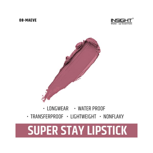 Insight Cosmetics Super Stay Lipstick - 08 Maeve (7g) - Insight Cosmetics