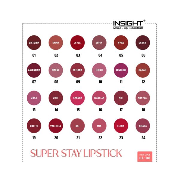 Insight Cosmetics Super Stay Lipstick - 08 Maeve (7g) - Insight Cosmetics