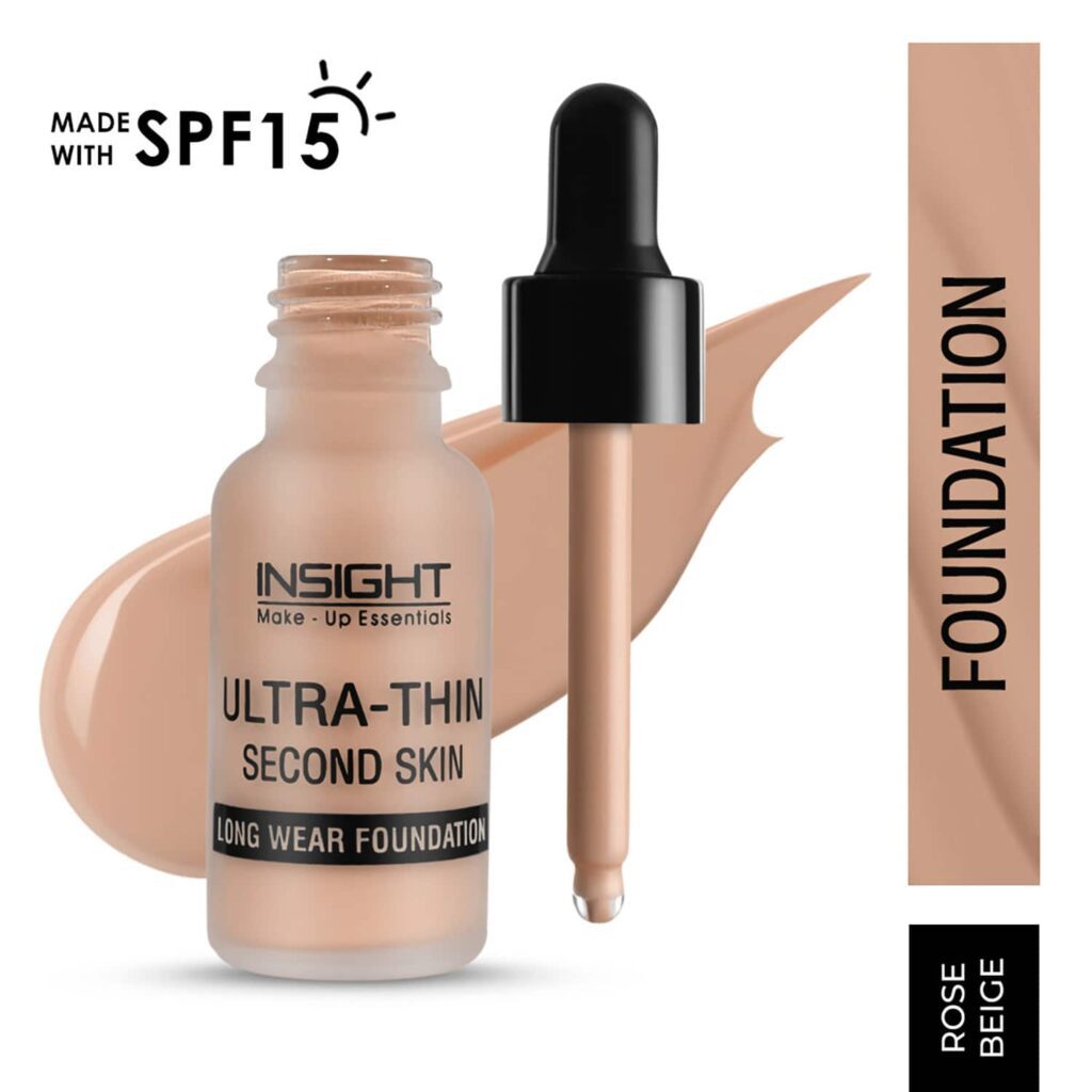 Insight Cosmetics Ultra Thin Second Skin Long Wear Foundation - Rose Beige (20ml) - Insight Cosmetics