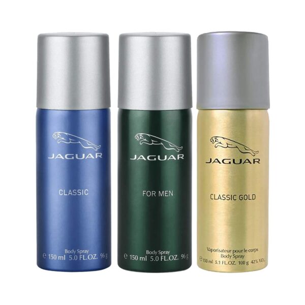 Jaguar Classic + For Men + Classic Gold Deodorant (Pack of 3) - Jaguar