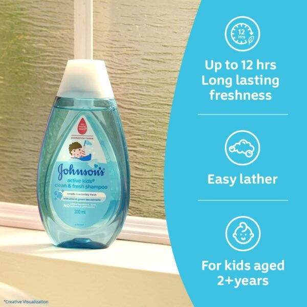 Johnson's Baby Active Kids C&F Shampoo (200 ml) - Johnson's Baby