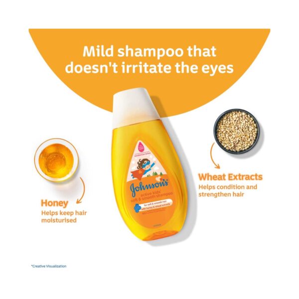 Johnson's Baby Active Kids Soft & Smooth Shampoo (100 ml) - Johnson's Baby