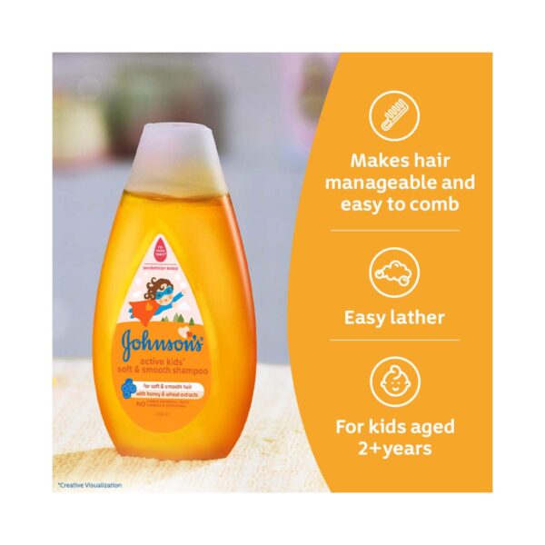 Johnson's Baby Active Kids Soft & Smooth Shampoo (100 ml) - Johnson's Baby