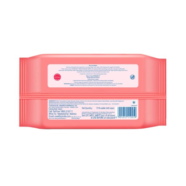 Johnson's Baby Baby Shampoo (500 ml) & Baby Skincare Wipes Combo - Johnson's Baby