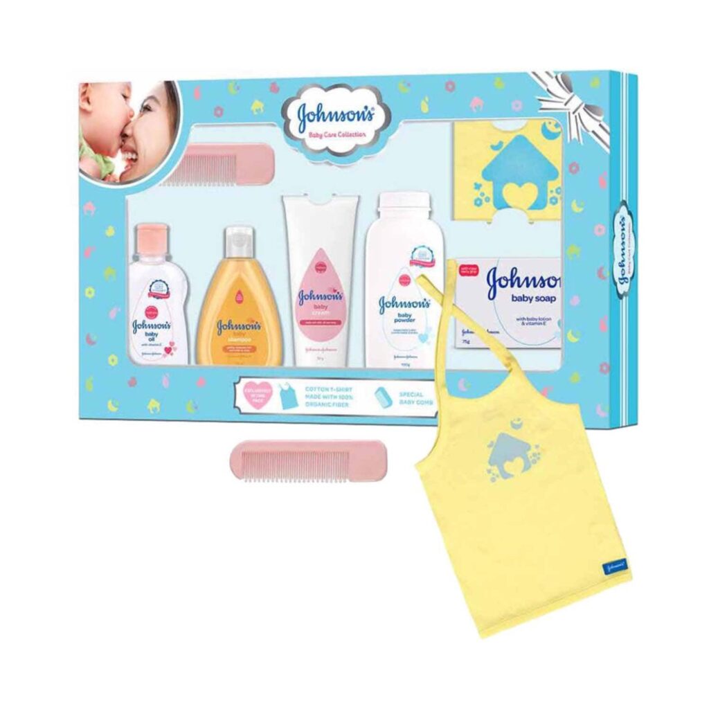 Johnson's Baby Care Collection With Organic Cotton Baby Tshirt - Johnson's Baby