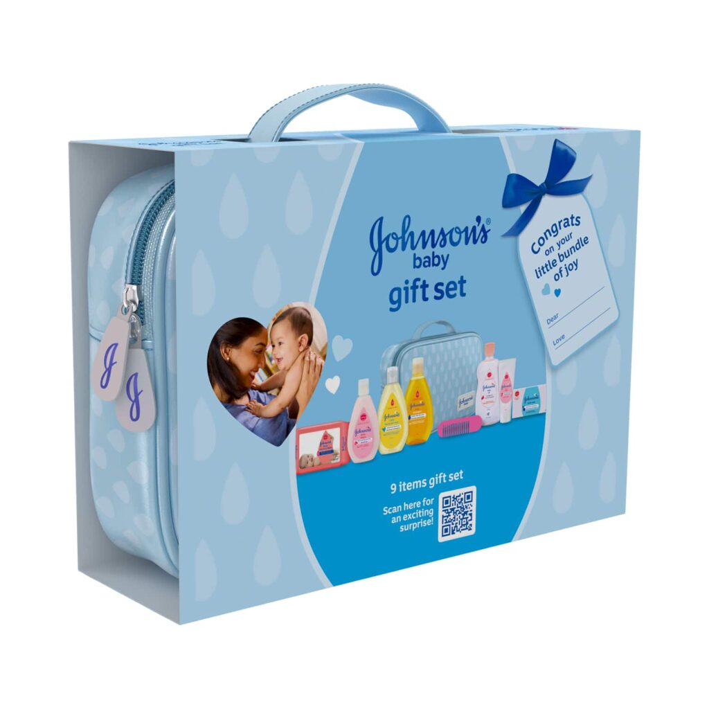 Johnson's Baby Gift Box Set With Pouch (9 pcs) - Johnson's Baby