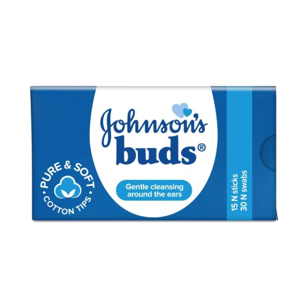 Johnson's Baby Paper Cotton Buds 30 Swabs - (15 pcs) - Johnson's Baby