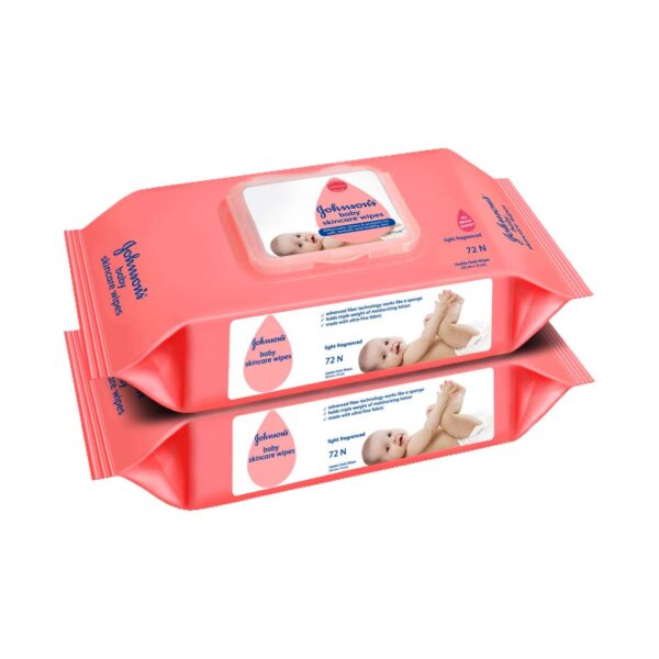 Johnson's Baby Skincare 72's Wipes Twin Pack (2 Pcs) - Johnson's Baby