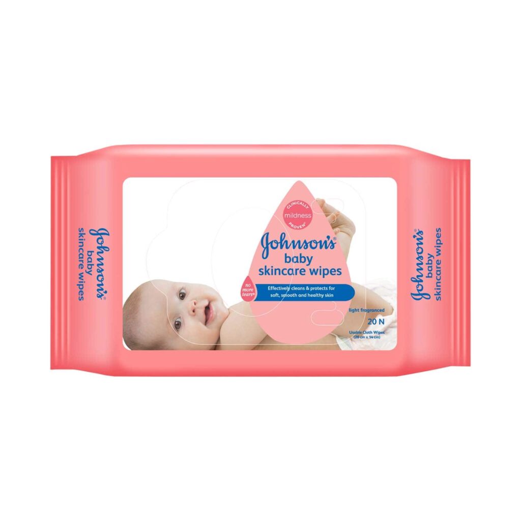 Johnson's Baby Skincare Wipes (20 Pcs) - Johnson's Baby