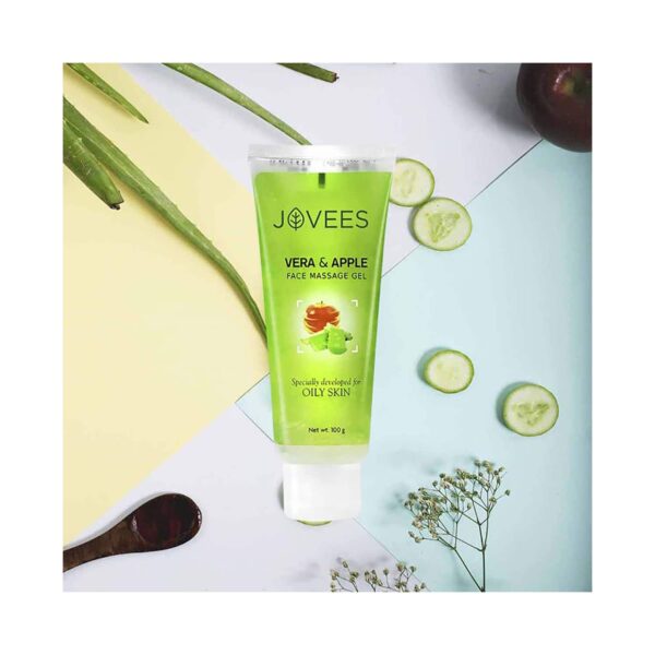 Jovees Apple & Vera Face Massage Gel (100g) - Jovees