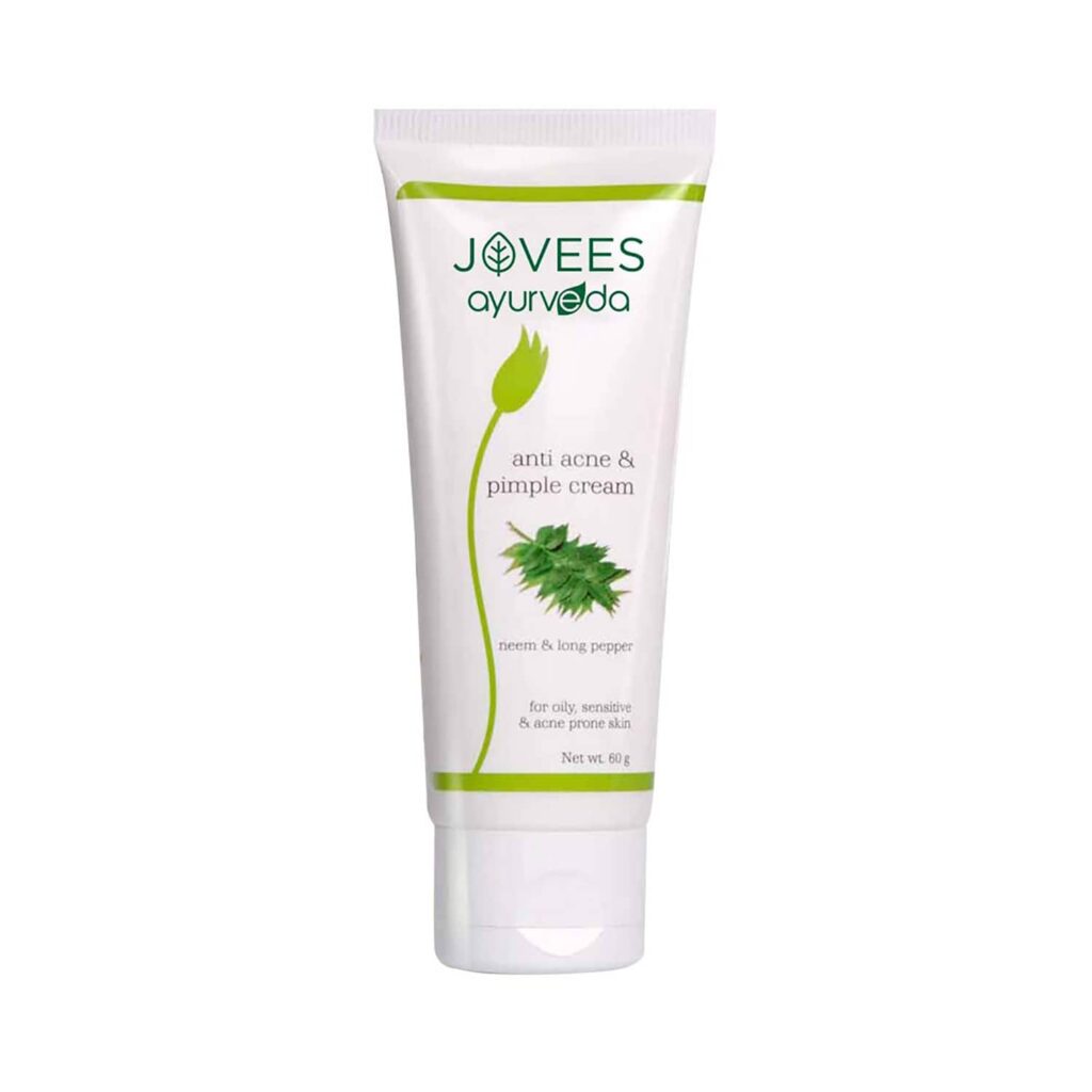 Jovees Ayurveda Neem & Long Pepper Anti Acne & Pimple Cream (60g) - Jovees