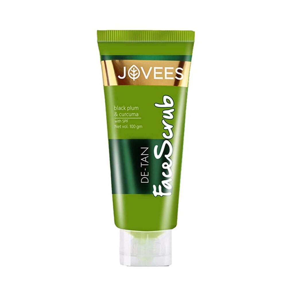 Jovees Black Plum & Curcuma De-Tan Face Scrub (100g) - Jovees