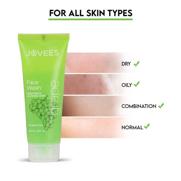 Jovees Grape Fairness Facewash (120ml) - Jovees