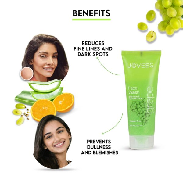 Jovees Grape Fairness Facewash (120ml) - Jovees