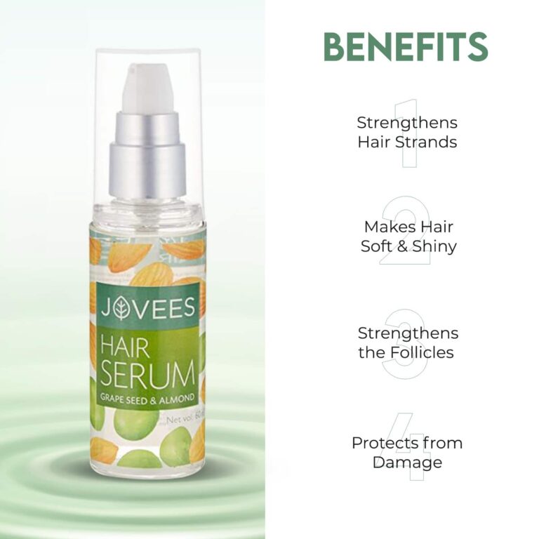 Jovees Grape Seed & Almond Hair Serum (60ml) - Jovees