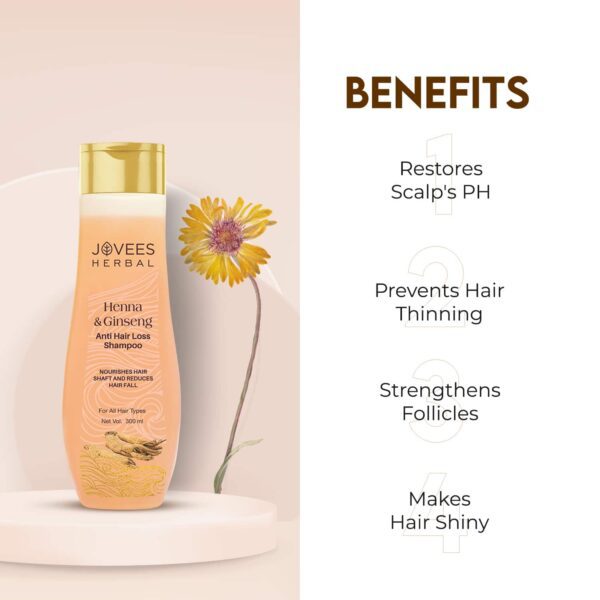 Jovees Henna & Ginseng Anti Hair Loss Shampoo (300ml) - Jovees