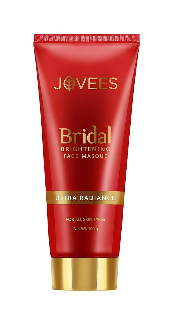 Jovees Herbal Bridal Brightening Face Masque Pack | Ultra Radiance | With Orange Peel And Turmeric Extract | For All Skin Types | 100GM