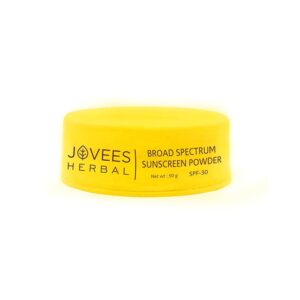 Jovees Herbal Broad Spectrum Sunscreen Powder With SPF 30 | Prevents Sunburns, Skin Damage & Uneven Skin Tone | Natural Mineral Based Ingredients 50gm