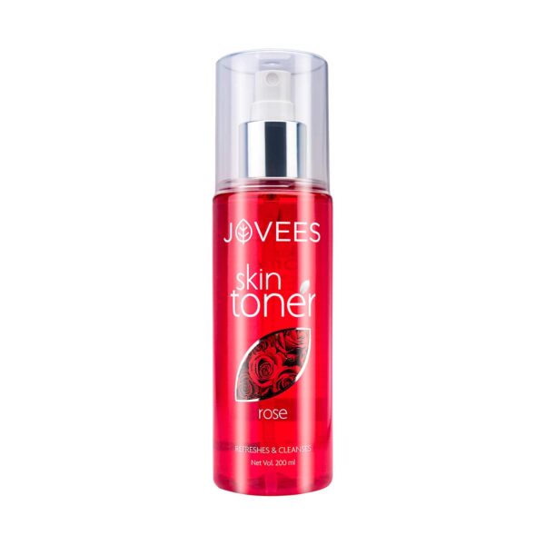 Jovees Herbal Rose Toner For Face with Rose Water and Vitamin C for All Skin Types Pack of 2 Combo - Jovees