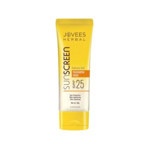 Jovees Herbal Sunscreen Fairness Gel SPF 25 For Tanning & Sun Damage | Oily, Sensitive, Dry Skin | Sunscreen For protect Your Skin with Lightweight & No White Cast Formula |...