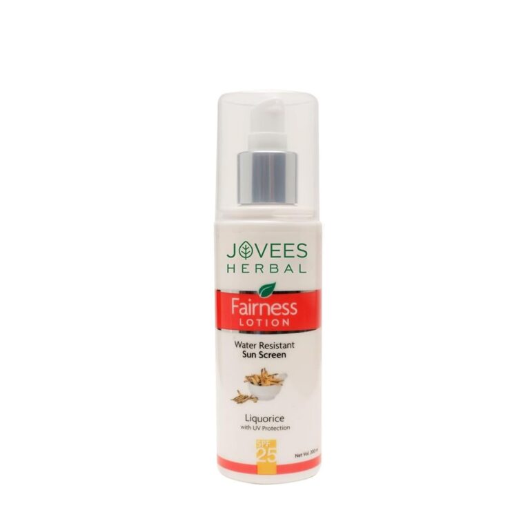 Jovees Herbal Sunscreen Fairness SPF 25 Lotion for Oily, Sensitive, Lightweight, Fast Absorbing, Uva And Uvb Filters, Prevents Tanning, No White Cast, Non-Greasy | Protect From...