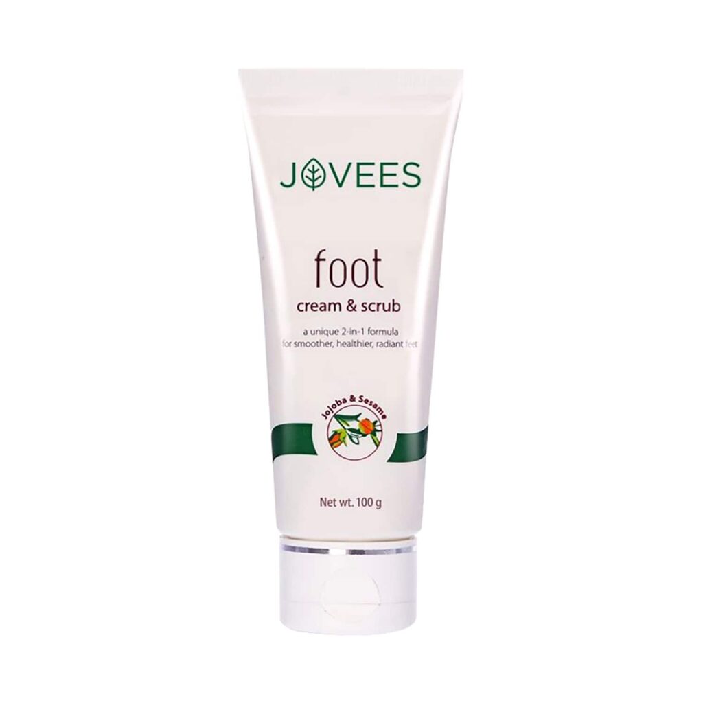 Jovees Jojoba & Sesame Foot Cream & Scrub (100g) - Jovees